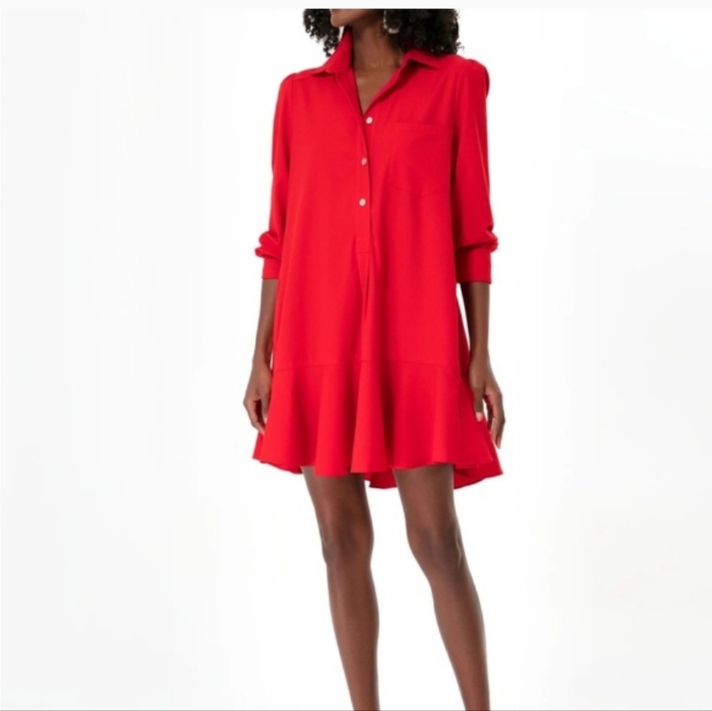Pomander Place Tuckernuck Red Shirt Dress